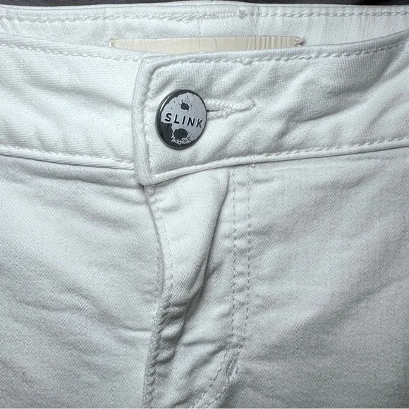 Slink Jeans Plus “Curvy” Mid-Rise Ankle Skinny Jeans Size 14 <white> - Picture 5 of 10